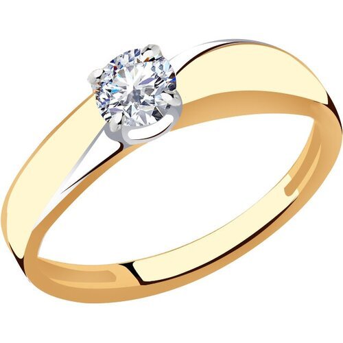 Купить Кольцо помолвочное Diamant online, золото, 585 проба, фианит, размер 19.5
<p>В н...