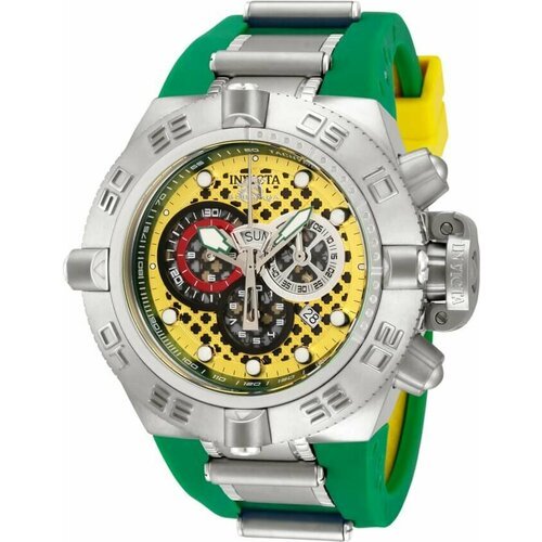 Купить Наручные часы INVICTA 10974, серебряный, зеленый
Крупные яркие мужские наручные...