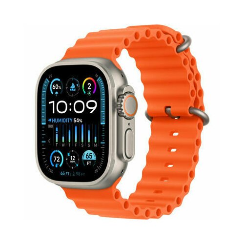 Купить Смарт-часы Apple Watch Ultra 2 49 mm Titanium Case Ocean Band Orange
<h3>Apple W...