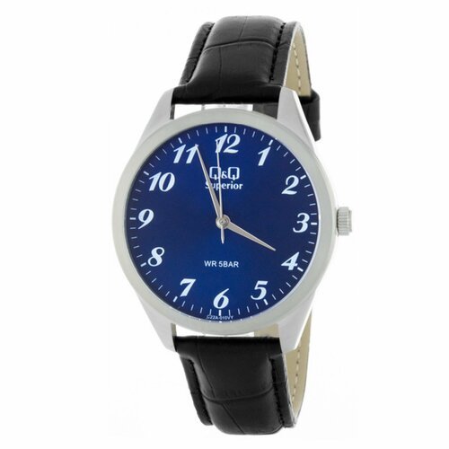 Купить Наручные часы Q&Q C22A-010, синий
Мужские кварцевые часы в круглом корпусе на ко...