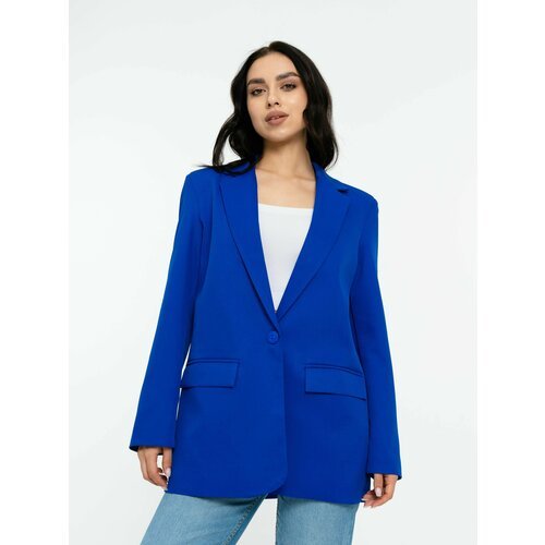 Купить Пиджак , размер 44, синий
Женский пиджак оверсайз прямого кроя - станет значимым...