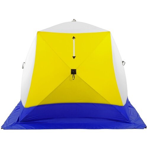Купить Зимняя палатка 3-местная стэк Палатка зимняя «КУБ», 3-местная 3-слойная, дышащая...