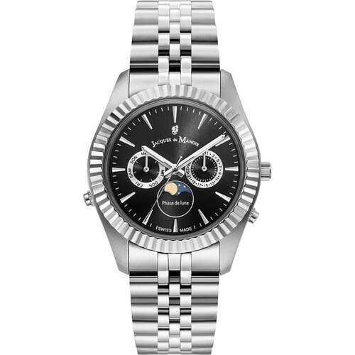 Купить Наручные часы Jacques du Manoir, черный, серебряный
Часы мужские Jacques du Mano...