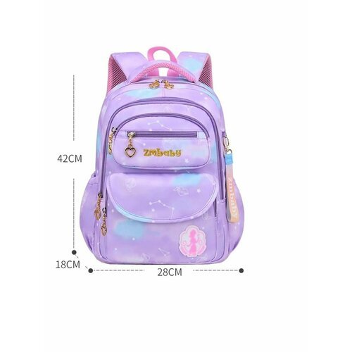 Купить Портфель для девочки рюкзак первоклассника начальной школы Пурпур
Портфель для д...