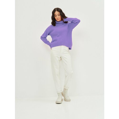 Купить Свитер, размер ONE SIZE, фиолетовый, лиловый
Базовый женский свитер с горлом смо...