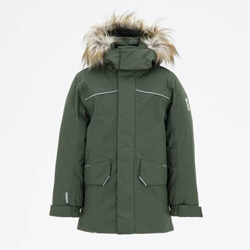 Купить Куртка КОТОФЕЙ, размер 152, зеленый
Теплая детская куртка-пуховик предназначена...