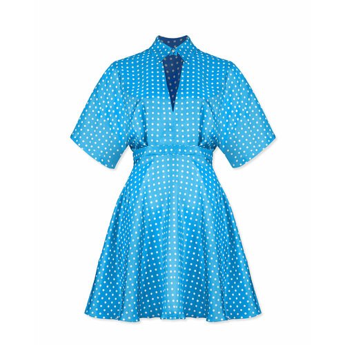 Купить Платье WOS, размер 42, голубой
Элегантное короткое платье из струящегося шелка с...