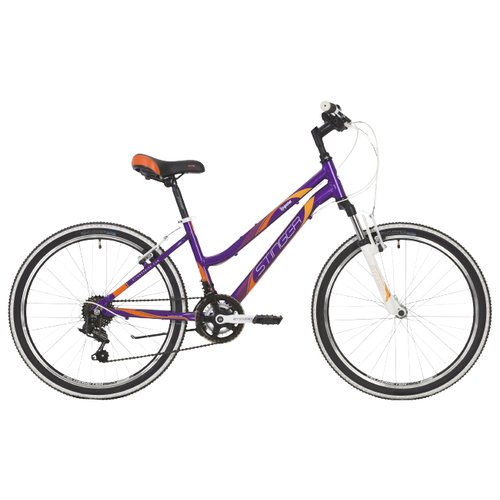 Купить Горный (MTB) велосипед Stinger Laguna 24 (2021) фиолетовый 12" (требует финально...