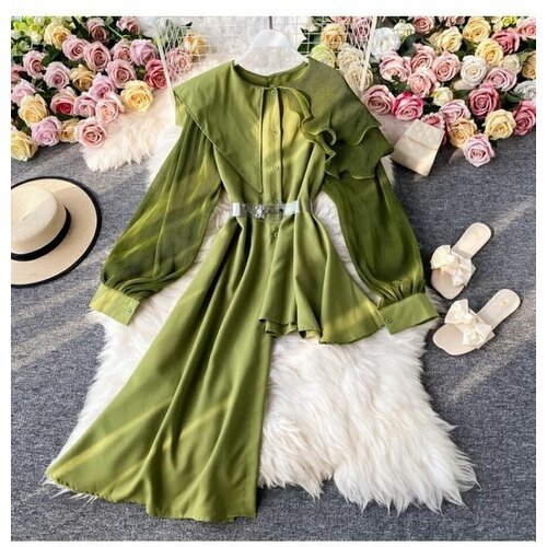 Купить Блуза размер 42/50, зеленый
Длина короткой части изделия 72 см, длинной части -...