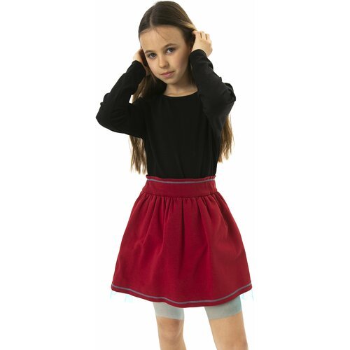 Купить Юбка matematika, размер 110, бордовый
Роскошная многослойная юбка-бордо выше кол...