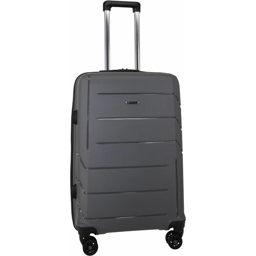 Купить Чемодан Rion+ 462DGRY, 70 л, размер L, серый
Большой чемодан из ударопрочного по...