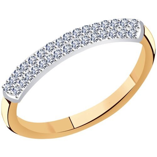 Купить Кольцо Diamant online, красное золото, 585 проба, фианит, размер 17
<p>В нашем и...