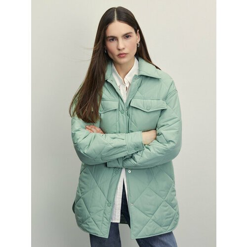 Купить Куртка Zarina, размер L (RU 48)/170, зеленый
Стеганая куртка оверсайз - идеально...