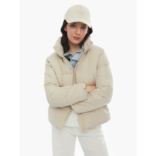 Купить Куртка Zolla, размер XL, бежевый
Тёплая короткая стёганая женская куртка с высок...