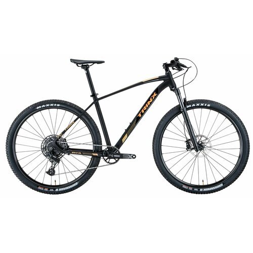 Купить Велосипед TRINX Велосипед TRINX X9 PRO (рама 17, Matt black black gold)
Рама: Ал...