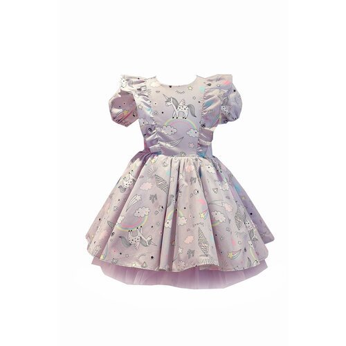 Купить Платье, размер 104, серый
Платье нарядное Princesska для девочки для детского са...