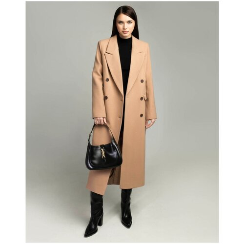 Купить Пальто BUBLIKAIM, размер M, бежевый
Пальто женское шерстяное двубортное классиче...