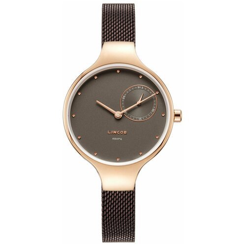 Купить Наручные часы LINCOR, коричневый, золотой
Плавные линии и чистый дизайн часов ук...