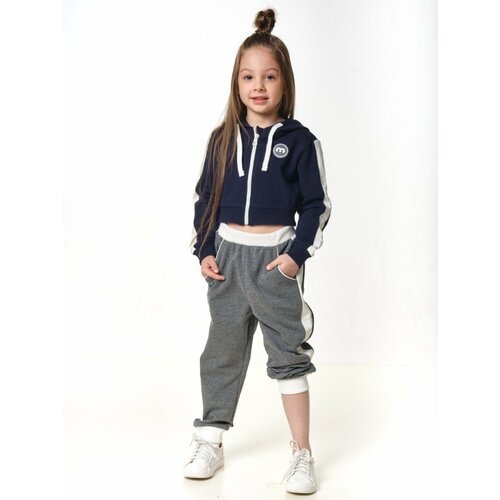 Купить Костюм Mini Maxi, размер 122, синий, серый
Спортивный костюм для девочек Mini Ma...