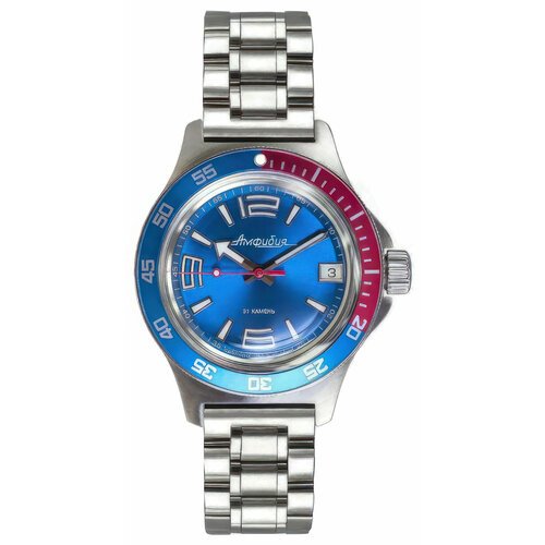 Купить Наручные часы Восток Амфибия, синий, серебряный
Часы восток 2416 (740376) брасле...