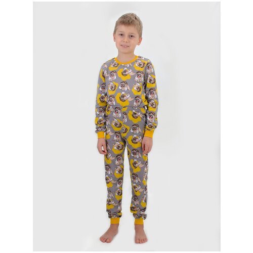 Купить Пижама TREND, размер 110-60(30), желтый, серый
Пижама для мальчика. Мягкая комфо...