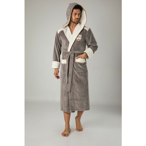 Купить Халат Nusa, размер 46/48, серый
Мужской длинный халат класса Люкс. Спортивная мо...
