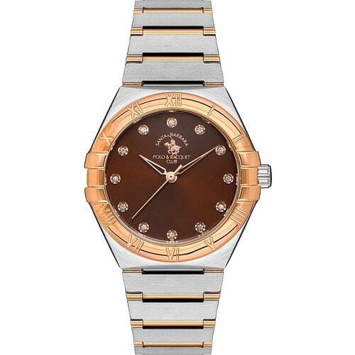 Купить Наручные часы SANTA BARBARA POLO & RACQUET CLUB, коричневый, серебряный
Женские...