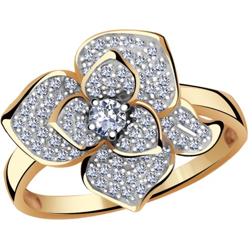 Купить Кольцо Diamant online, золото, 585 проба, фианит, размер 18.5
<p>В нашем интерне...