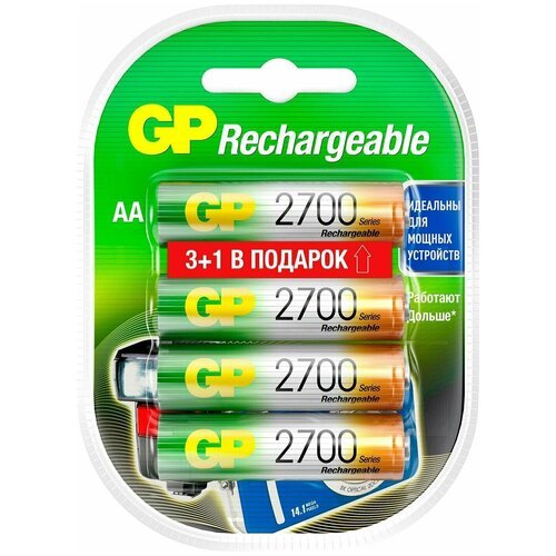 Купить GP batteries / Аккумуляторы GP HR4 2600mAh AA 4шт 3 уп
Комплект никель-металлоги...