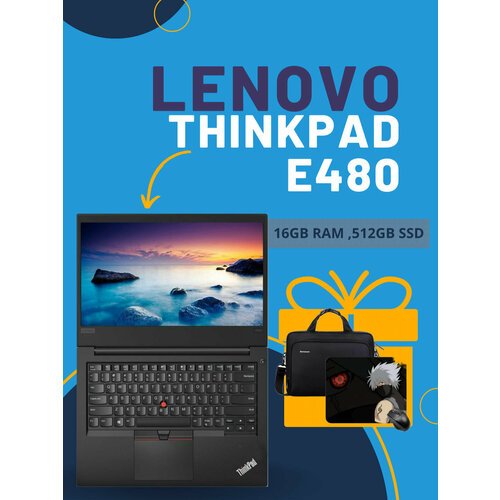 Купить Ноутбук Lenovo ThinkPad, 14 дюймов, Intel Core i5, 8 ГБ ОЗУ, 512 ГБ SSD, Windows...