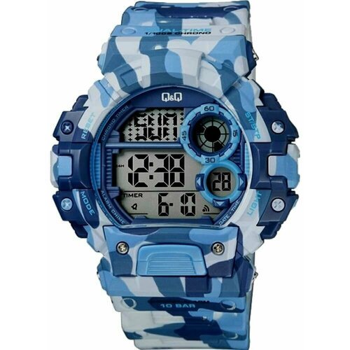 Купить Наручные часы Q&Q 7134, синий, хаки
многофункциональные мужские часы с таймером...