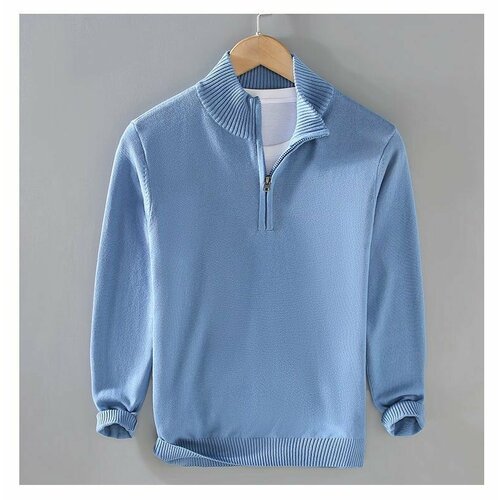 Купить Свитер , размер XL, голубой
Этот мужской шерстяной свитер выполнен в классическо...