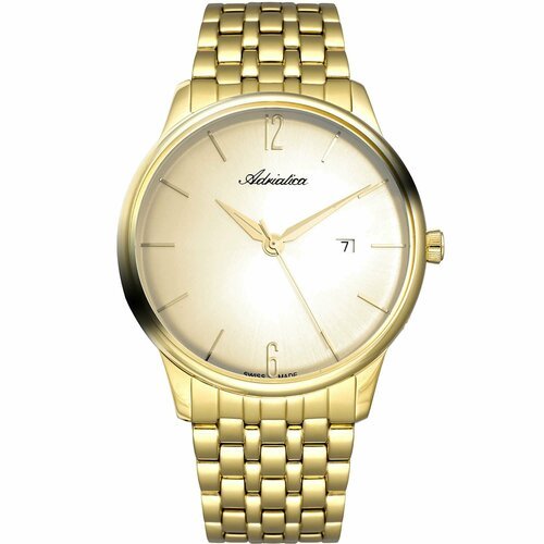 Купить Наручные часы Adriatica Premier A8269.1151Q, золотой
Кварцевые часы. Водостойкос...