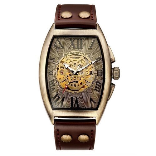 Купить Наручные часы Shenhua, золотой
Мужские наручные механические часы "Скелетон" с а...
