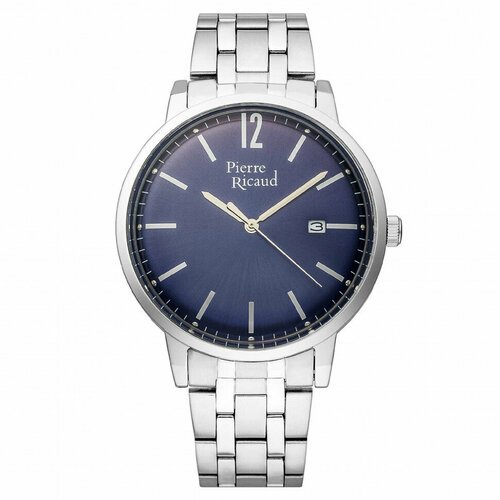 Купить Наручные часы Pierre Ricaud, синий
Мужские кварцевые часы в круглом корпусе на с...