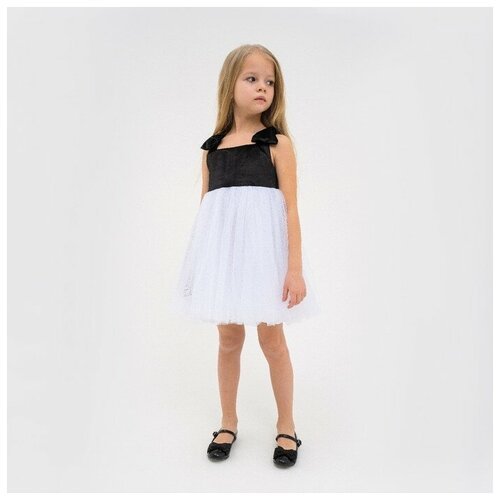Купить Платье нарядное детское KAFTAN, р. 30 (98-104 см), черный/белый
Цвет|Белый; Цвет...