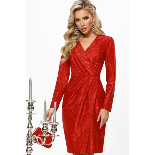 Купить Платье DStrend, размер 46, красный
Это роскошное платье с имитацией запаха и изг...