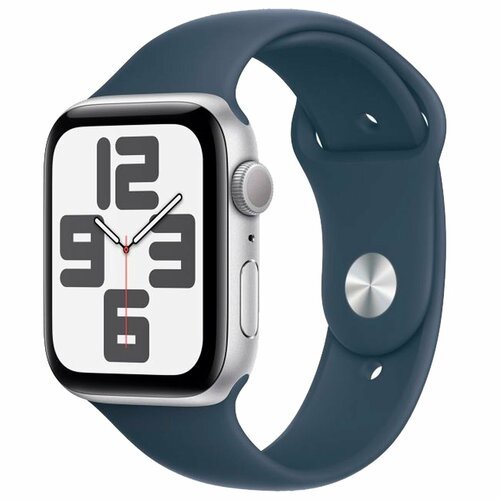 Купить Смарт-часы Apple Watch SE (2023) 40mm Silver Aluminium Storm Blue Sport Band M/L...