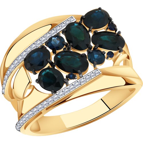 Купить Кольцо Diamant online, золото, 585 проба, сапфир, размер 19.5
<p>В нашем интерне...