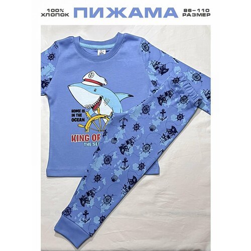 Купить Пижама ELEPHANT KIDS, размер 1,5 года, синий
Пижама детская приятная к телу из н...