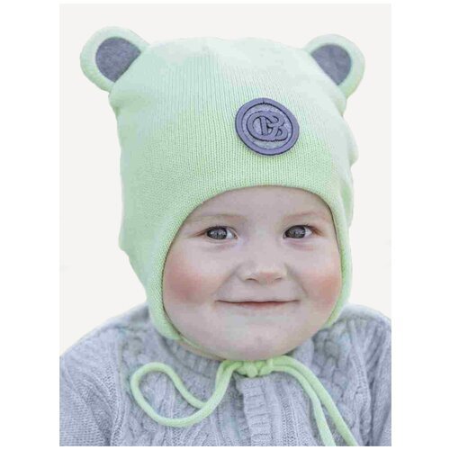 Купить Шапка Orso Bianco, размер 42, зеленый
Детская демисезонная шапка с забавными ушк...