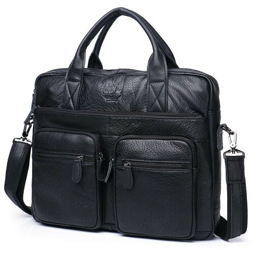 Купить Портфель ZZNICK, черный
Стильный и практичный мужской портфель выполнен из натур...
