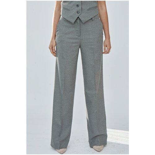 Купить Брюки Anna Kitch, размер S, серый
Классические брюки со стрелками со средней пос...