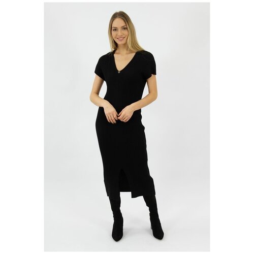 Купить Сарафан Serianno, размер 42, черный
Элегантное женское длинное прямое платье хло...