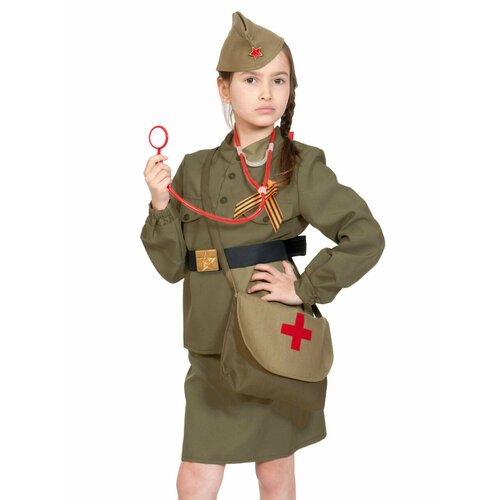 Купить Карнавальный детский костюм военной медсестры Pobeda-04
Детский костюм военной м...