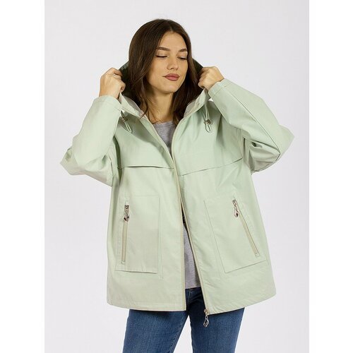 Купить Ветровка Gevito, размер 58, светло-зеленый
Лёгкая женская куртка-ветровка с капю...