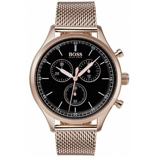 Купить Наручные часы BOSS, золотой
Мужские стильные часы на стальном браслете с хроногр...