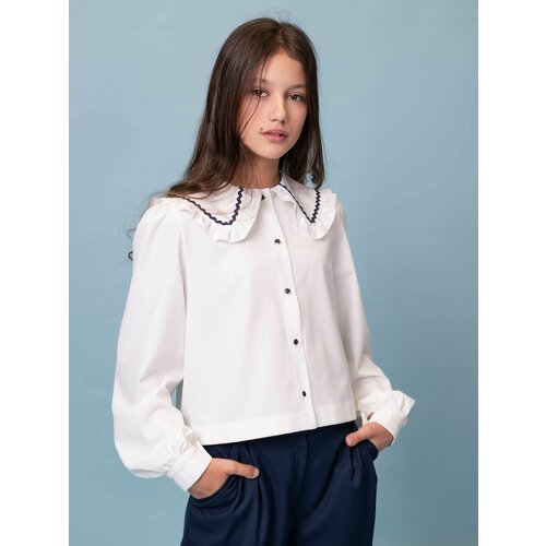 Купить Блуза Ole!Twice, размер 158, белый
Школьная блузка с широкими рукавами - настоящ...
