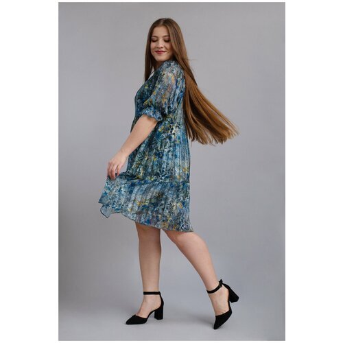 Купить Платье Mila Bezgerts, размер 50, синий
Очаровательное платье свободного силуэта,...