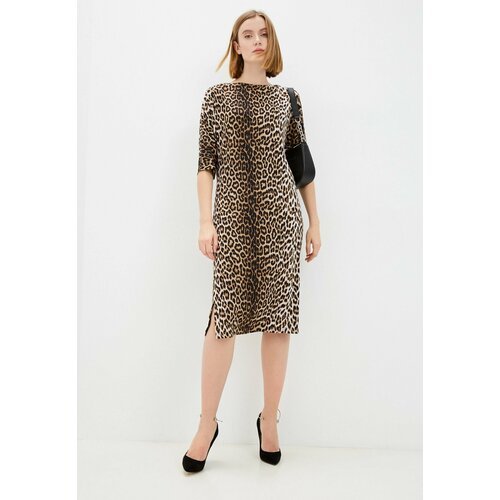 Купить Платье Gabriela, размер 44, бежевый
Платье из нежной, шелковистой ткани с леопар...